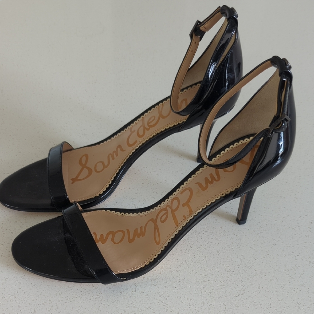 Brand New/Never Worn Sam Edelman Glossy Patent Leather 3" Black Heels